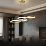 Lustre Pendente Led 58w Dourado Moderno 3 Cores de Luz em 1 - 3