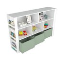 Ver imagem 2 de Organizador Baú Nicolau 2 Baús MDF 15mm 140cm Verde Woodcore