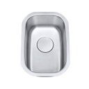 Ver imagem 2 de Cuba De Embutir Aço Inox 1mm Escovado C112 31,7x45,7x17,8 Cm