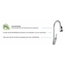 Ver mais imagens de Torneira AREMC02 com Sensor Misturador De Cozinha 2 Jatos Com Bica Móvel e Retrátil Escovado