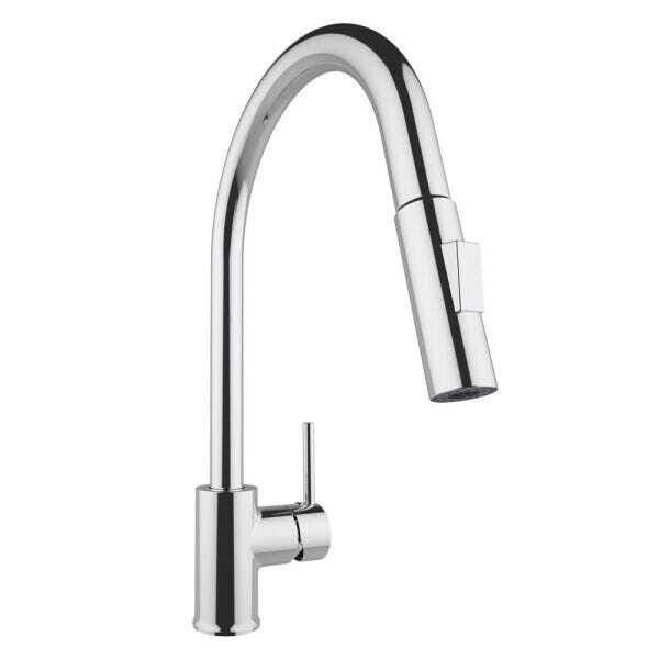 Torneira AREMC07 Misturador de Cozinha 2 Jatos Com Bica Móvel e Retrátil Cromado - 1