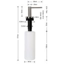 Ver imagem 5 de Dosador Detergente Sabão Líquido Inox Escovado Bancada DS02AE