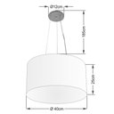 Ver imagem 2 de Pendente Cilíndrico Preto MJ-4182 Para Mesa de Jantar e Estar