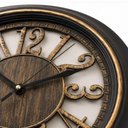 Ver imagem 5 de Relógio 40cm de Parede Retrô Estilo Madeira Analógico Silencioso Decorativo Sala Escritório