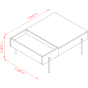 Ver imagem 3 de Mesa de Centro com Bandeja Integrada Dennis Cinamomo/Off White
