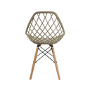 Ver imagem 5 de Mesa Redonda Eames Chanfrada 90cm Preta com 4 Cadeiras Kaila Dsw Fendi - La Mobilia