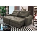 Ver imagem 1 de Sofá Retrátil Reclinável Sevilha 230cm Suede Velut com Molas Ensacadas - King House