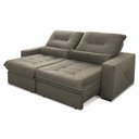 Ver imagem 5 de Sofá Retrátil Reclinável Sevilha 230cm Suede Velut com Molas Ensacadas - King House