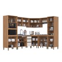 Ver imagem 7 de Cozinha Completa 8 Peças com Torre Quente Paneleiro Canto Oblíquo e Vidro Reflecta Cecília