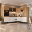 Ver imagem 1 de Cozinha Completa Modulada 8 Peças sem Tampo Freijó Off-White Cecília