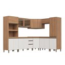 Ver imagem 3 de Cozinha Completa 8 Peças com Torre Quente Paneleiro Canto Oblíquo e Vidro Reflecta Cecília