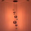 Ver imagem 4 de Lustre Pendente para Sala Pé Direito Duplo Mix Ball P7 - Preto