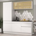 Ver imagem 2 de Armário de Cozinha Compacta 3 Peças com Rodapé Mp2179 Made Multimóveis Branco