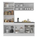 Ver imagem 4 de Armário de Cozinha Compacta 3 Peças com Rodapé Mp2179 Made Multimóveis Branco