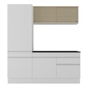 Ver imagem 5 de Armário de Cozinha Compacta 3 Peças com Rodapé Mp2179 Made Multimóveis Branco
