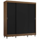 Ver imagem 3 de Guarda-Roupa Casal com Pés 3 Portas de Correr Reno Madesa