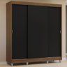 Guarda-Roupa Casal com Pés 3 Portas de Correr Reno Madesa - 1