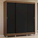 Ver imagem 1 de Guarda-Roupa Casal com Pés 3 Portas de Correr Reno Madesa