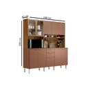 Ver imagem 2 de Kit de Cozinha Compacta Amora C/ 10 Portas e 2 Gavetas 198cm Amendola/grafito Prime Tx - Demóbile