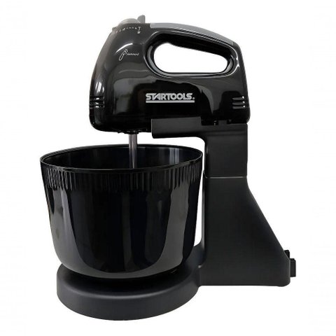 Batedeira Elétrica de Mão Startools 2L 250W 7 Velocidades Preta com Balde 220V