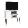 Rack / Mesinha / Estante para Tv com Pés Palito Viena: Branco - 1