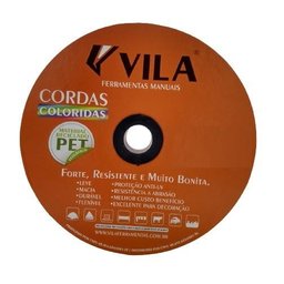 Corda Carretel Trancada Pet 10mm (113m) Colorida Vila - 2