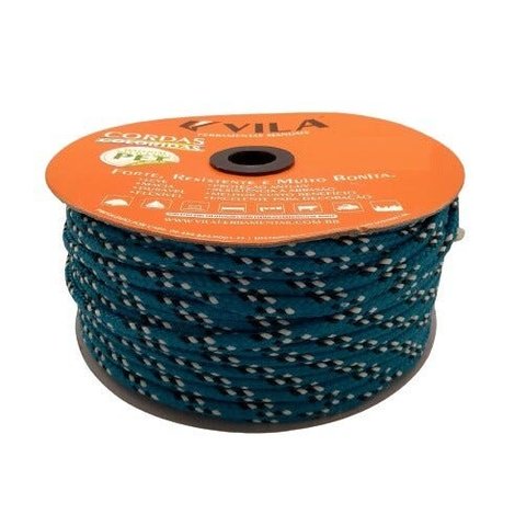 Corda Carretel Trancada Pet 10mm (113m) Colorida Vila