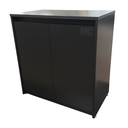 Ver imagem 3 de Armário Gabinete Multiuso para Escritório com Duas Portas MDF Preto