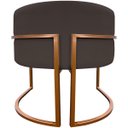 Ver imagem 7 de Kit 2 Poltronas para Sala de Recepção Luna Suede Cores Base de Ferro Bronze