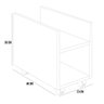 Suporte Para Cpu E Nobreak Com Rodízios Guide L03 - Lyam Decor Branco - 5