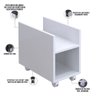 Suporte Para Cpu E Nobreak Com Rodízios Guide L03 - Lyam Decor Branco - 4