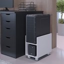 Ver imagem 2 de Suporte Para Cpu E Nobreak Com Rodízios Guide L03 - Lyam Decor Branco