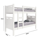 Ver imagem 4 de Beliche Duas Camas Jaspe Solteiro c/ 2 Colchões Probel D20