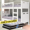 Ver imagem 2 de Beliche Duas Camas Jaspe Solteiro c/ 2 Colchões Probel D20