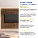 Ver imagem 7 de Painel Ripado para TV até 85 Polegadas 100% MDF 230,5cmx250cm Aloe CabeCasa MadeiraOriginals