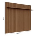 Ver imagem 3 de Painel Ripado para TV até 85 Polegadas 100% MDF 230,5cmx250cm Aloe CabeCasa MadeiraOriginals