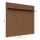 Ver imagem 3 de Painel Ripado para TV até 85 Polegadas 100% MDF 230,5CMX250CM Aloe Espresso Móveis