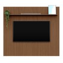 Ver imagem 6 de Painel Ripado para TV até 85 Polegadas 100% MDF 230,5cmx250cm Aloe CabeCasa MadeiraOriginals