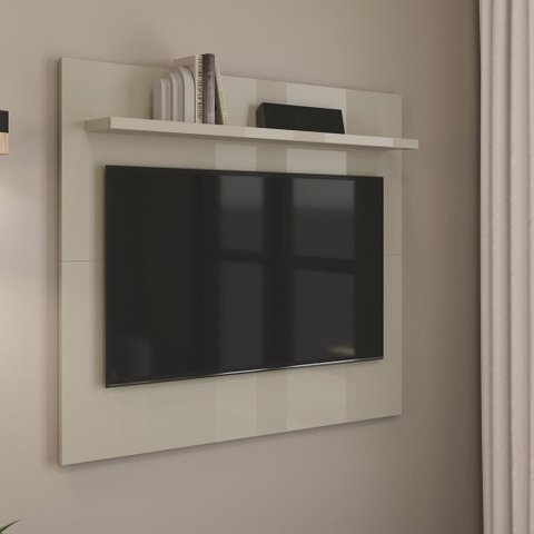 Painel Pequeno 90cm Quarto Sala para Tv 32 Sirius Patrimar Off White