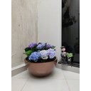 Ver imagem 1 de Vaso Bacia Plantas Flores Jardim Fibra De Vidro 62x30cm Cobre