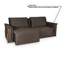 Ver imagem 6 de Sofá Cama Retrátil 3 Lugares Atlanta