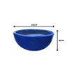 Vaso Bacia Fibra De Vidro Plantas Flores Suculentas 50x18cm Azul - 2