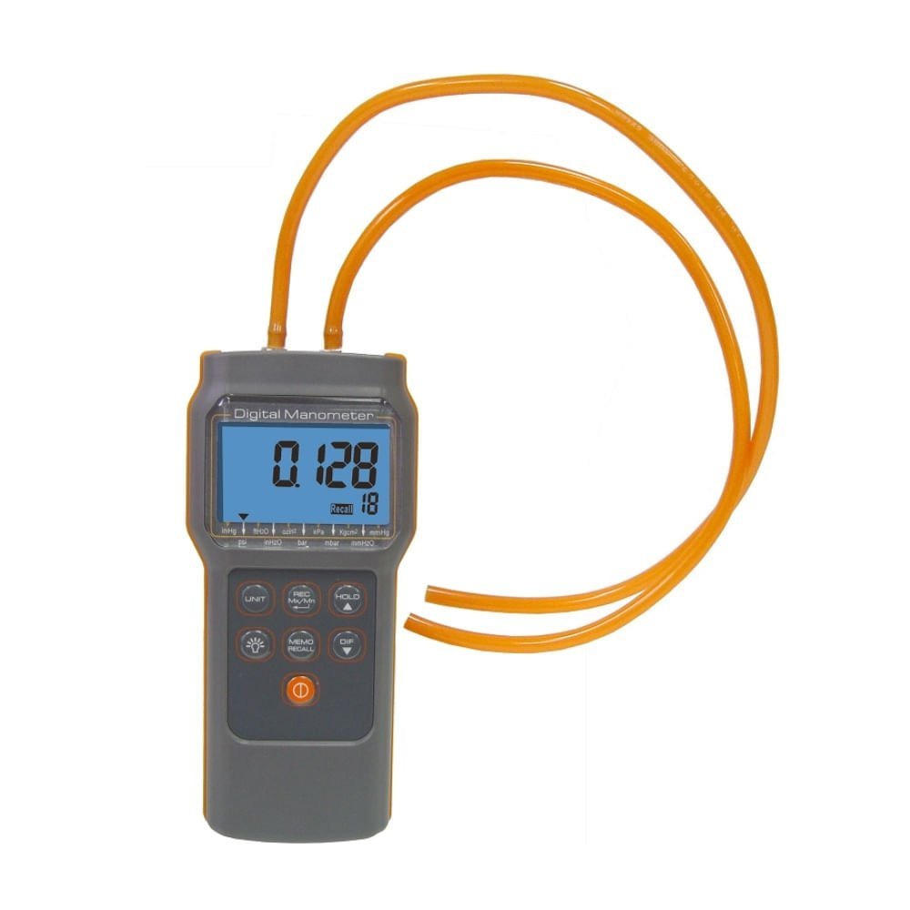 Manômetro Digital Medidor de Diferença de Pressão Atmosférica Capacidade 1 psi Novotest.br - 1