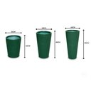 Ver imagem 3 de vaso decorativo para plantas e flores fibra de vidro estilo vietnamita 40x33cm Verde