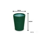 Ver imagem 2 de vaso decorativo para plantas e flores fibra de vidro estilo vietnamita 40x33cm Verde