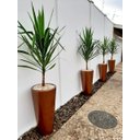 Ver imagem 3 de Vaso Decorativo para Plantas e Flores Fibra de Vidro Estilo Vietnamita 80x40cm Cobre
