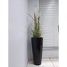 Vaso Decorativo para Plantas e Flores Fibra de Vidro Estilo Vietnamita 80x40cm Preto - 2