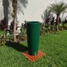 vaso decorativo para plantas e flores fibra de vidro estilo vietnamita 80x40cm Verde - 1