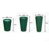 vaso decorativo para plantas e flores fibra de vidro estilo vietnamita 80x40cm Verde - 3