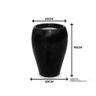 Vaso para Plantas Fibra de Vidro Estilo Vietnamita 70x50cm Preto - 2
